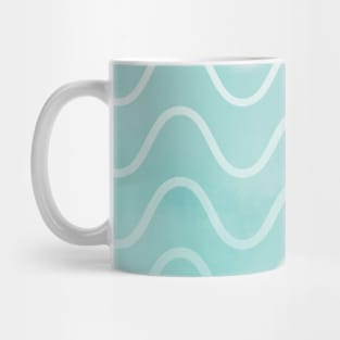 Aqua Ocean Waves Mug